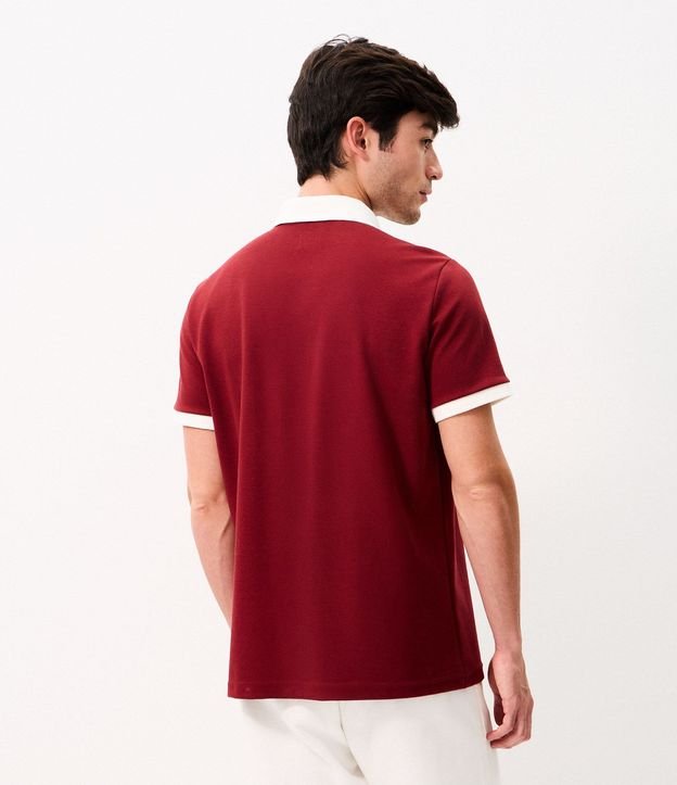 Polo Manga Corta Algodón Escudo Texturizado 3