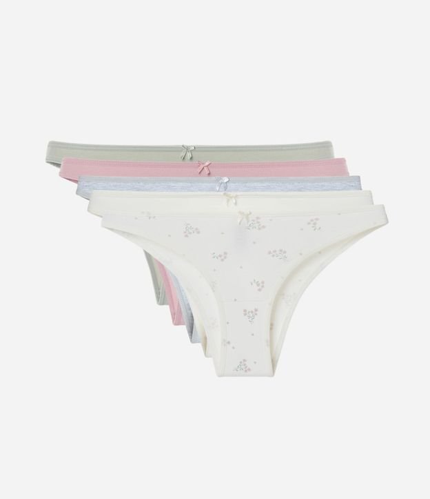 Kit 05 Bombachas Bikini en Algodón