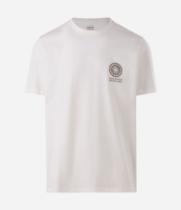 Remera Comfort en Algodón Peruano con Estampa Geométrica 1