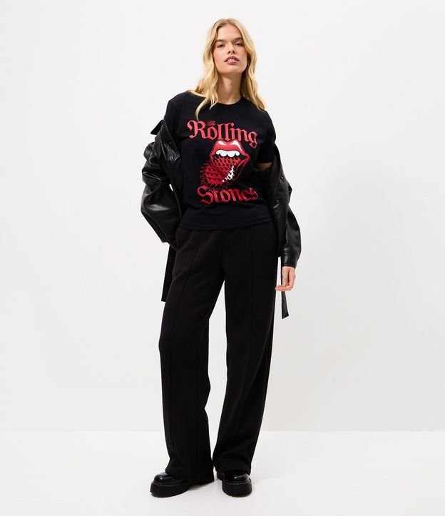 Remera Baby Look con Estampado Rolling Stones 2