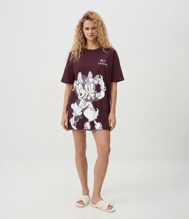 Camisón en Viscolycra con Estampa de Minnie y Margarita 1