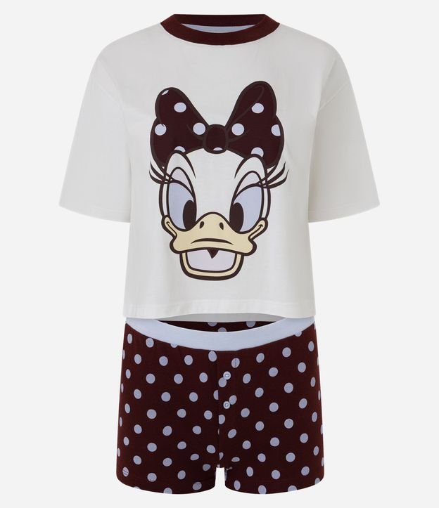 Pijama Corta en Algodón con Estampado Temática Daisy 6