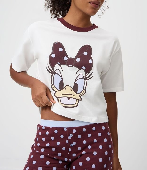 Pijama Corta en Algodón con Estampado Temática Daisy 4