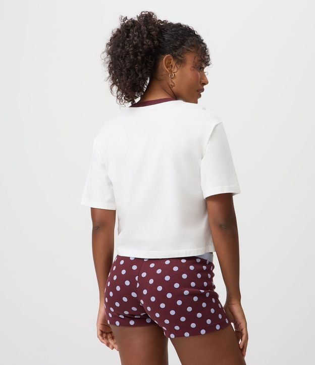 Pijama Corta en Algodón con Estampado Temática Daisy 5