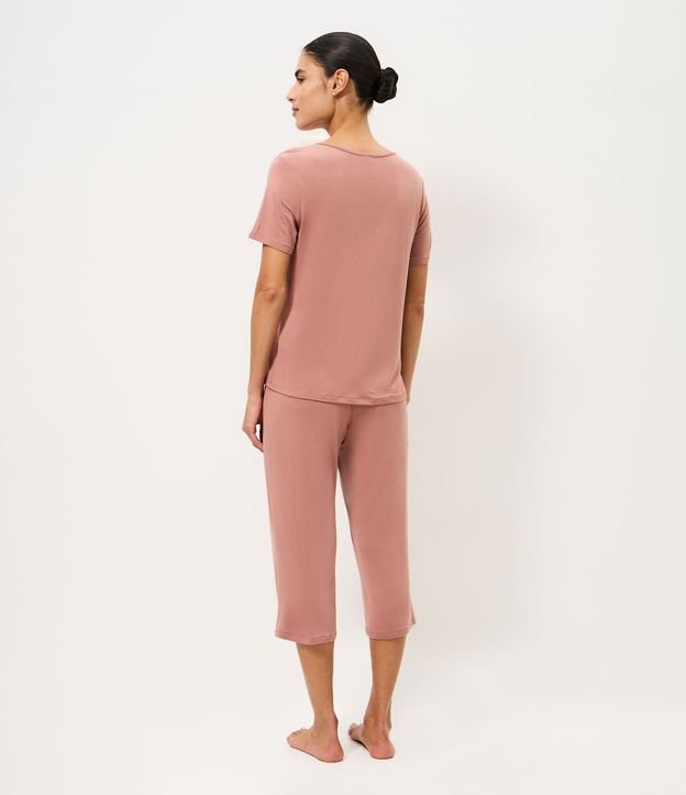 Pijama Largo en Viscolycra con Detalle en Encaje 4