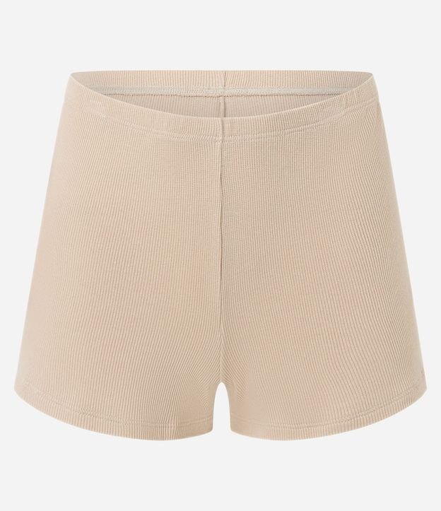 Pijama Short Doll en Rib con Detalle de Encaje 6