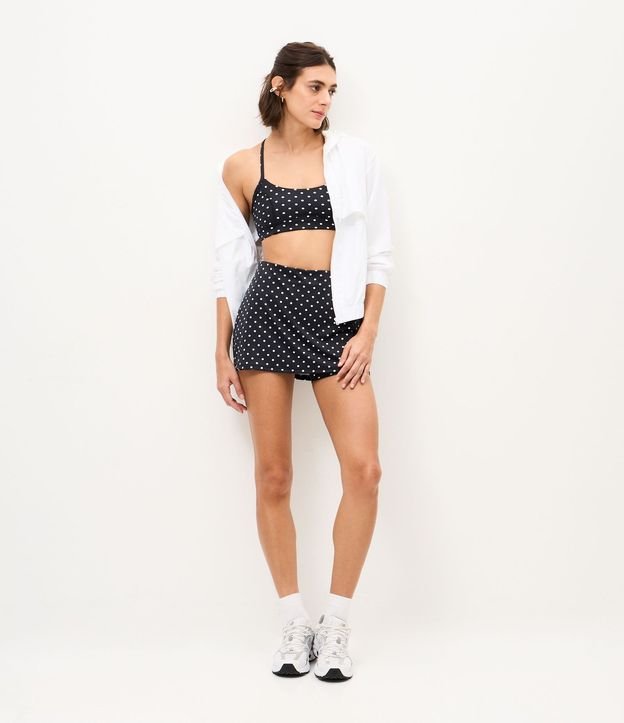 Short Pollera Deportivo en Microfibra con Estampa de Lunares 2