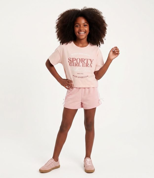 Remera Boxy en Algodón con Estampado Sporty Girl Era - Talle 5 a 16 años 1