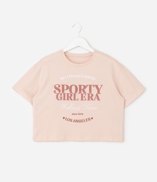 Remera Boxy en Algodón con Estampado Sporty Girl Era - Talle 5 a 16 años