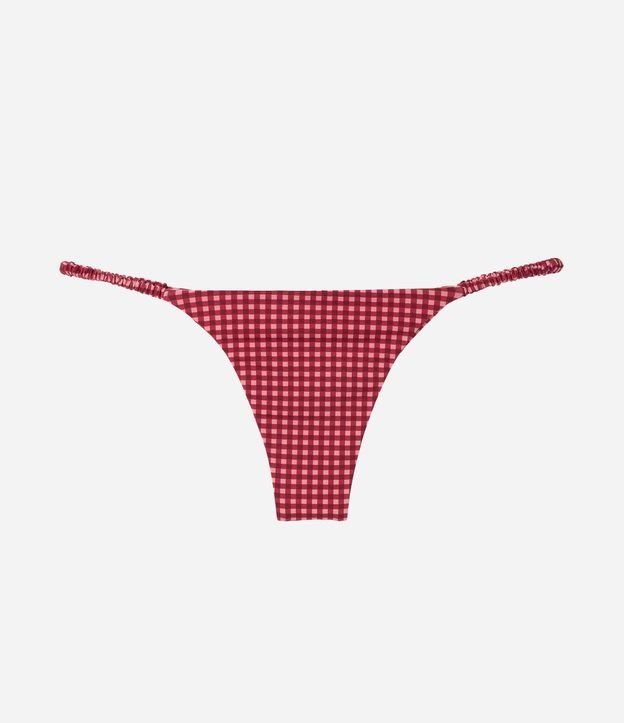 Bikini Bombacha Colaless con Estampado de Cuadros Vichy 5