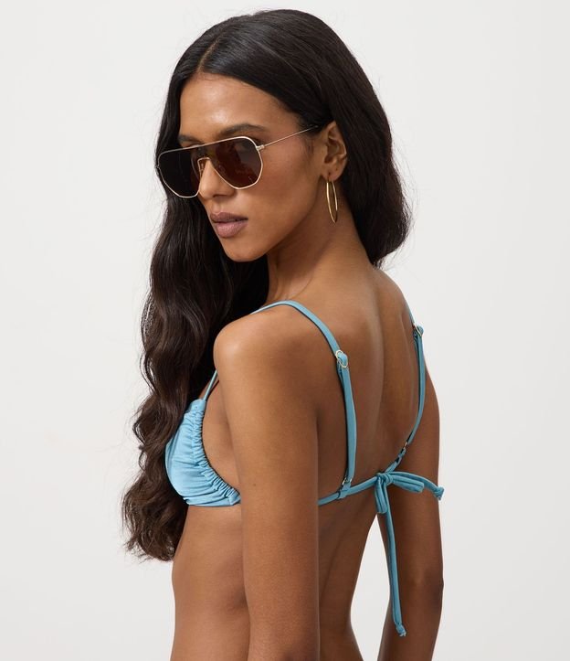 Bikini Top Bandeau con Adorno Metálico Central 4