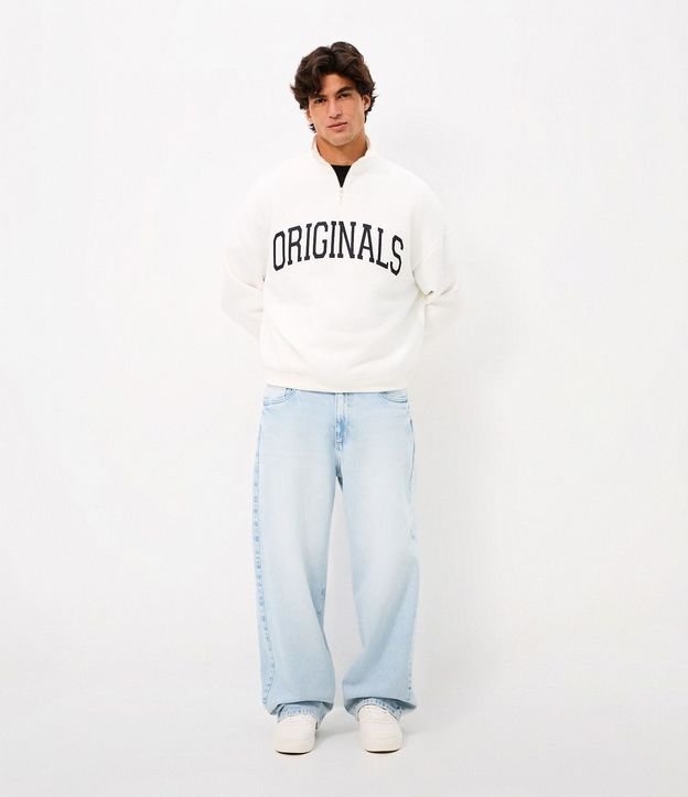 Algodón Boxy con Felpa y Cremallera en el Cuello 2
