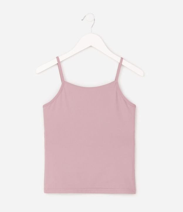 Blusa Slim en Poliamida con Bretel Fino - Talle 5 a 16 años