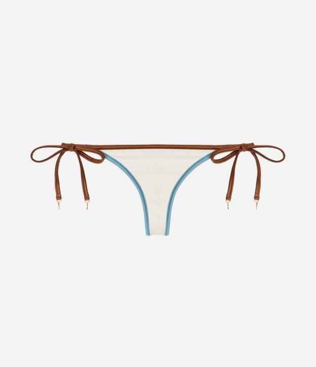 Bikini Bombacha de Hilo Doble con Bies Contrastante 5