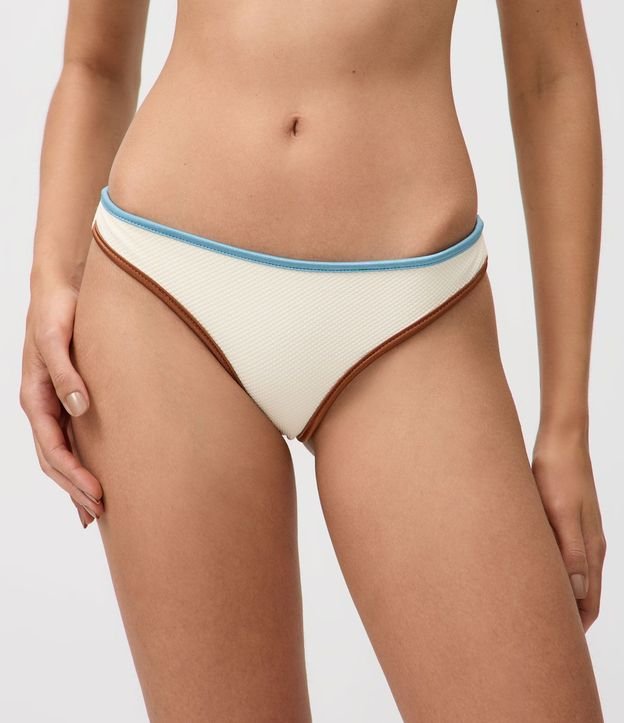 Bikini Bombacha Básica Hilo Doble con Bies Contrastante 2
