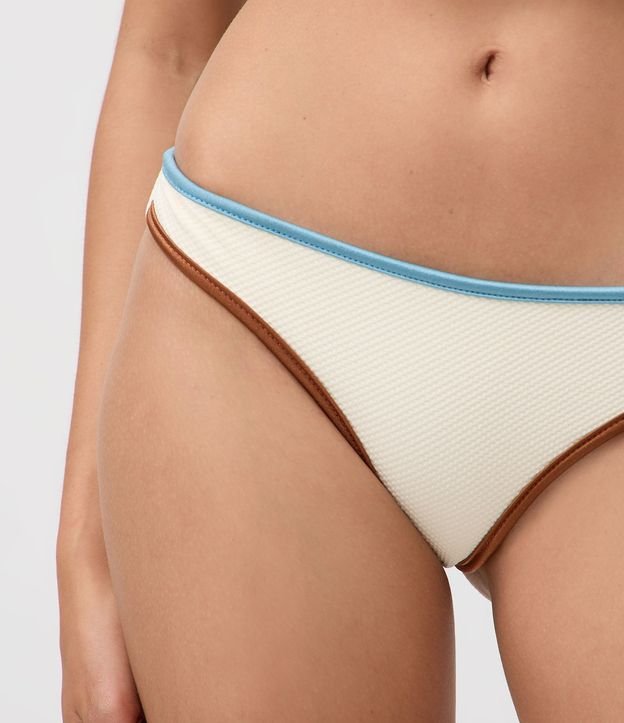 Bikini Bombacha Básica Hilo Doble con Bies Contrastante 3