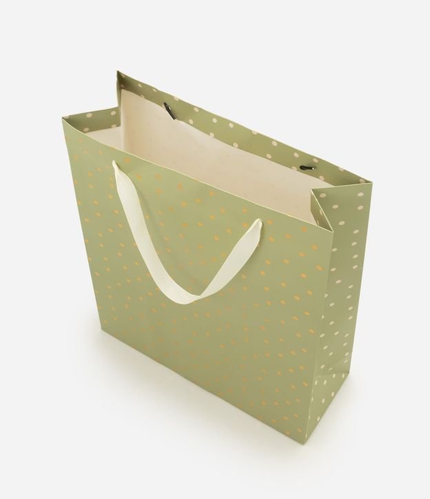 Bolsa de Regalo Mediano en Papel con Estampa de Lunares 3