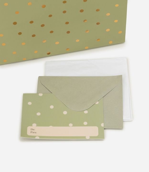 Bolsa de Regalo Mediano en Papel con Estampa de Lunares 4