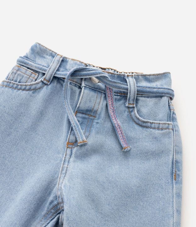 Pantalón de Jean Mom con Lazo Infantil - Talle 1 a 6 años 5