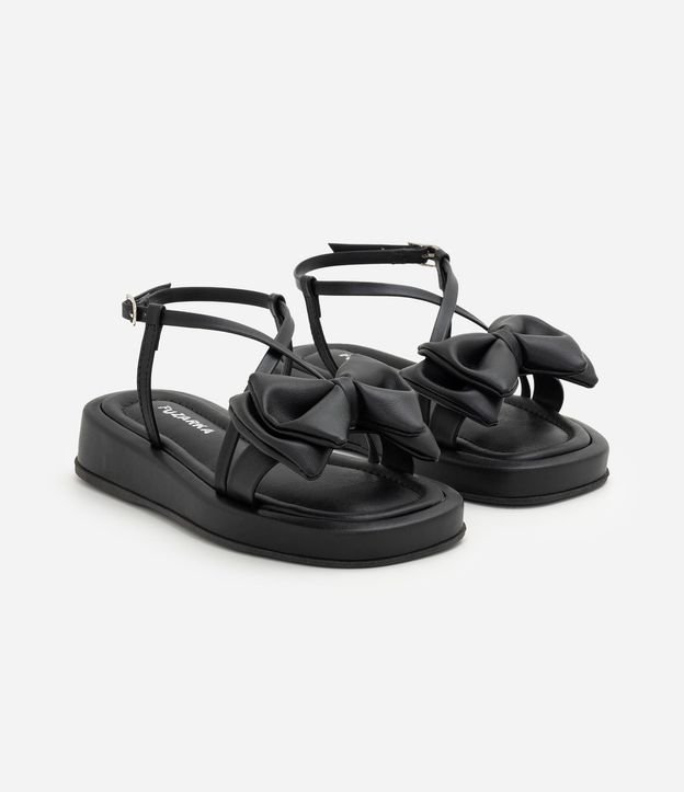 Sandalia Flatform Infantil con Moña - Talle 29 al 35