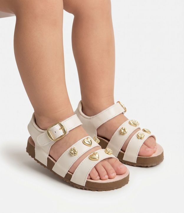 Sandalia Infantil en PU infantil Comfy con Pins  - Talle 20 al 27 6