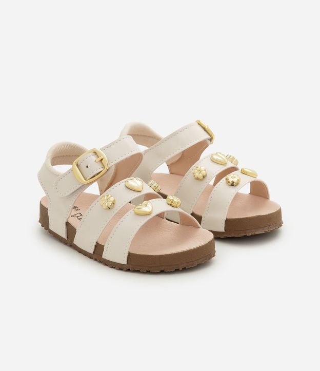 Sandalia Infantil en PU infantil Comfy con Pins  - Talle 20 al 27