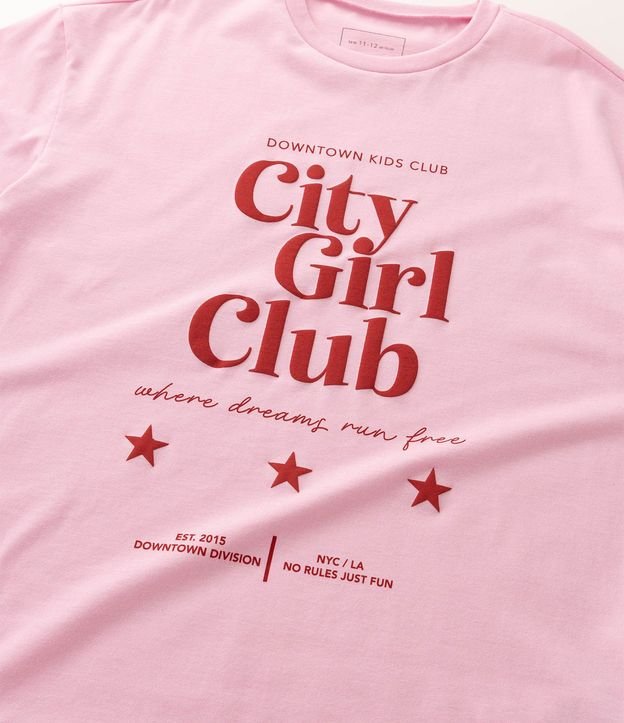 Remera Over Infantil con Estampa de City Girl Club - Talle 5 a 16 años 5