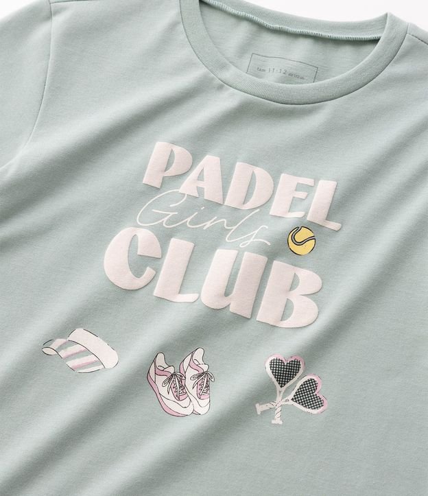 Remera Regular con Estampa de Padel Girls Club - Talle 5 a 16 años 5