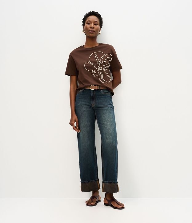 Blusa en Algodón con Bordado de Cuerda Delantero 2