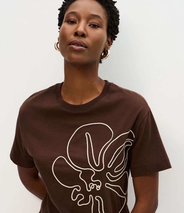 Blusa en Algodón con Bordado de Cuerda Delantero 3