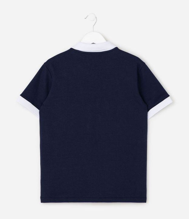 Remera Infantil en Suedine Polo Cremallera - Talle 5 a 14 años 3
