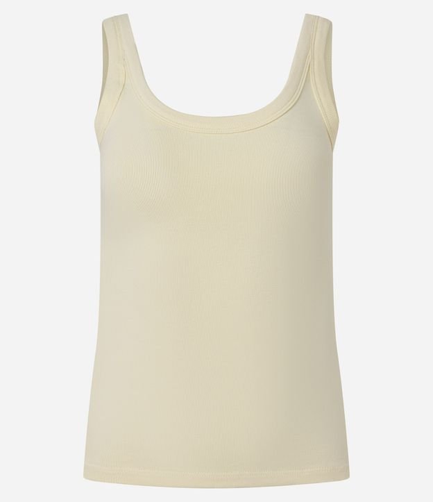 Musculosa Básica en Rib con Breteles Anchos 2