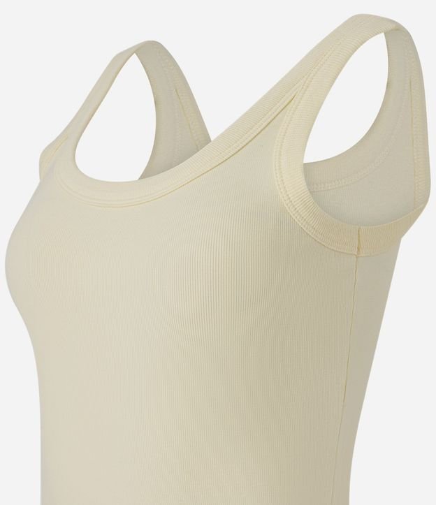 Musculosa Básica en Rib con Breteles Anchos 3