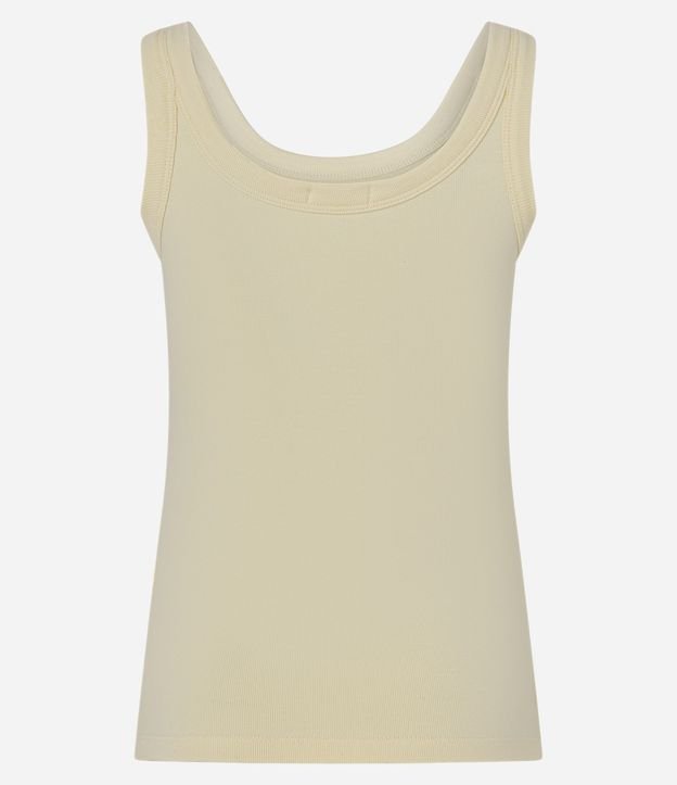 Musculosa Básica en Rib con Breteles Anchos 4