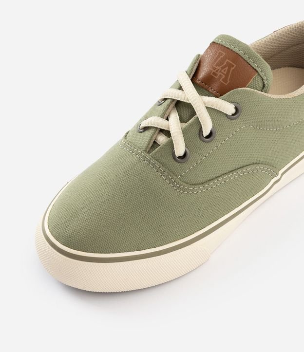 Tenis Infantil Poliester Infantil Casual Lona verde Liso 28-36 5