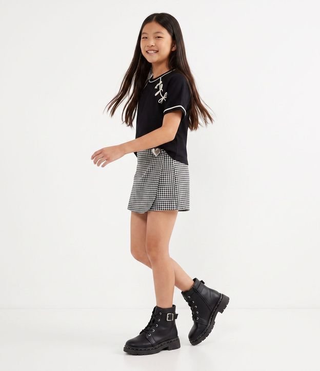 Remera Infantil con Moñitas Aplicadas – Talle 5 a 14 años 2