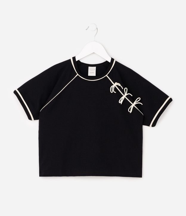 Remera Infantil con Moñitas Aplicadas – Talle 5 a 14 años 3