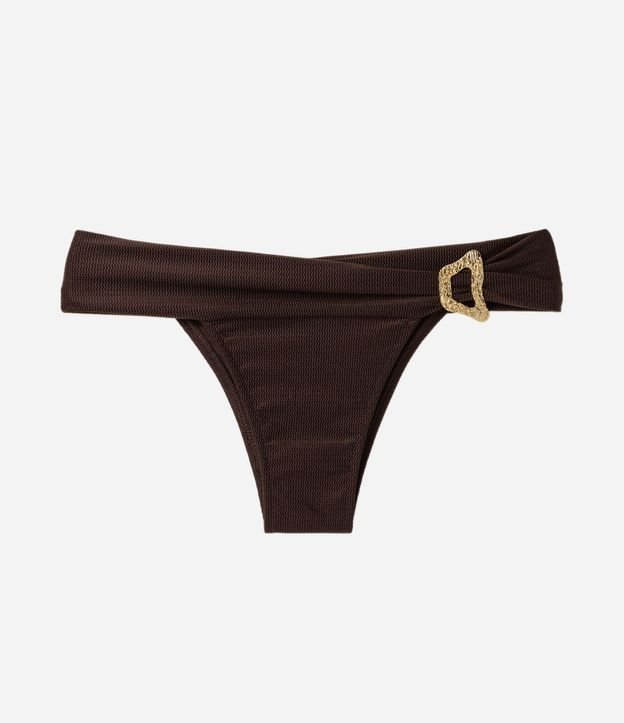 Bombacha Bikini en Microfibra Texturizado con Canesú Largo 5