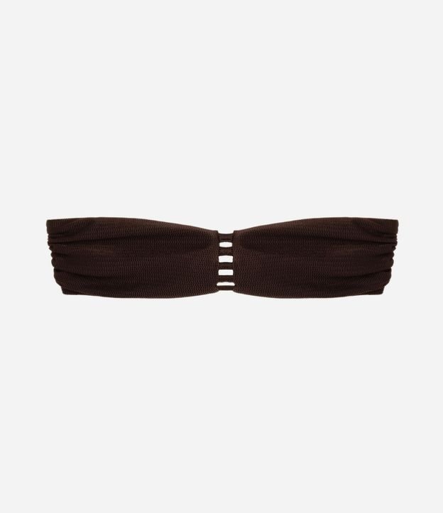 Bikini Top Bandeau en Microfibra Texturizado 5
