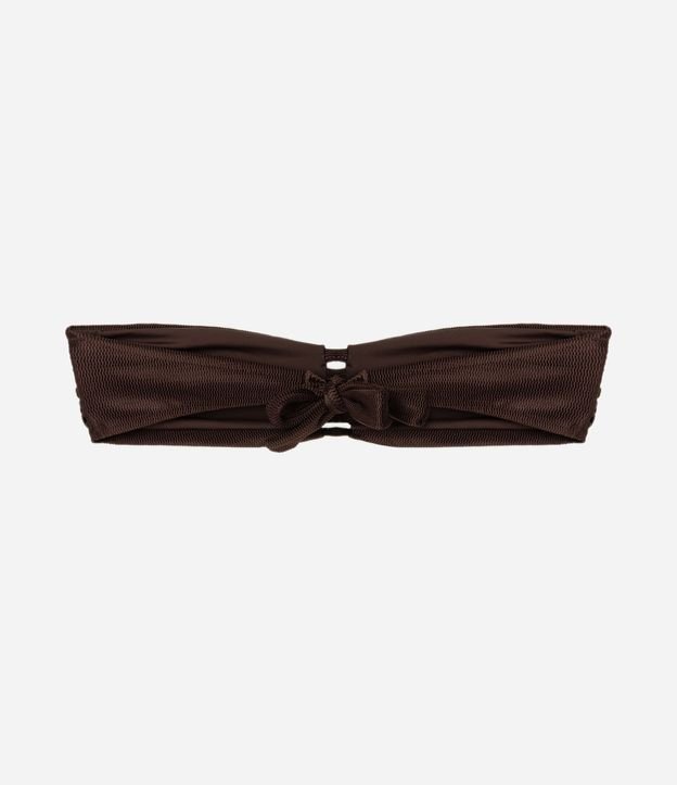 Bikini Top Bandeau en Microfibra Texturizado 6