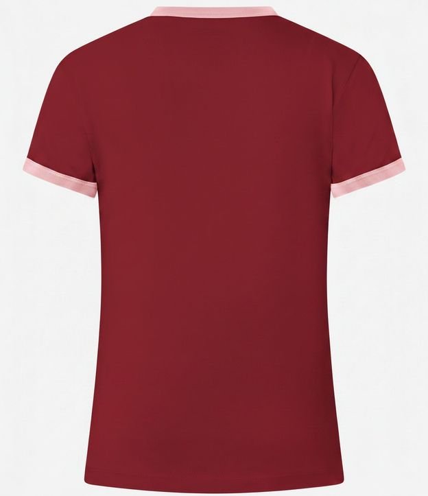 Blusa Baby Look con Mangas y Cuello Contrastantes 7