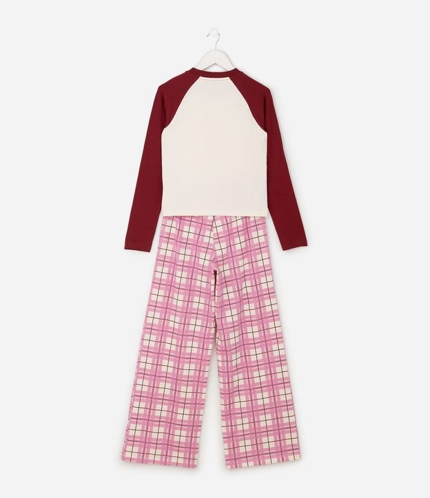 Pijama Infantil en Algodón con Estampa de Hogwarts - Talle 7 a 16 años 2