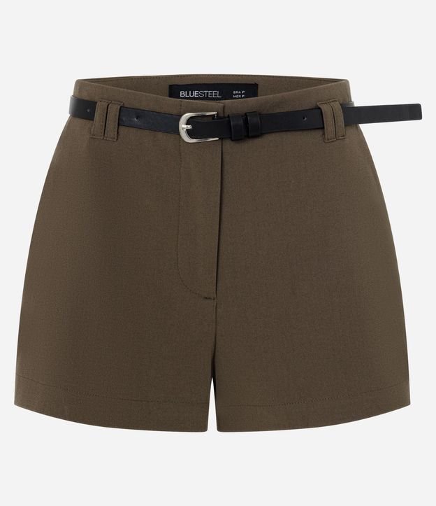 Short Sastre con Cinturón y Modelo Mini