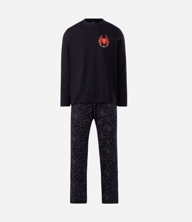 Pijama Largo en Algodón con Estampa de Miles Morales 6