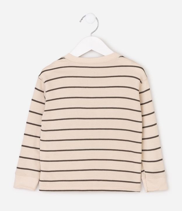Remera en Viscosa Rayada con Botones - Talle 1 a 6 años 3