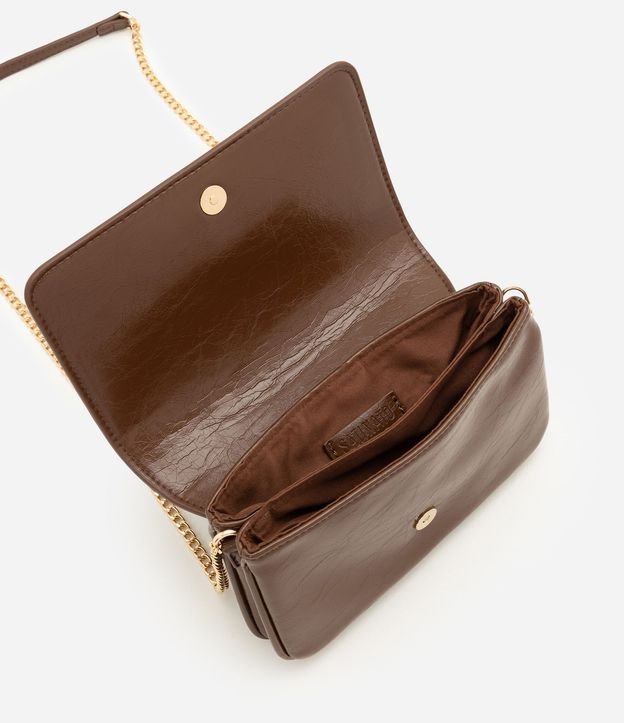 Cartera Transversal Pequeña en PU con Correa de Cadena 4