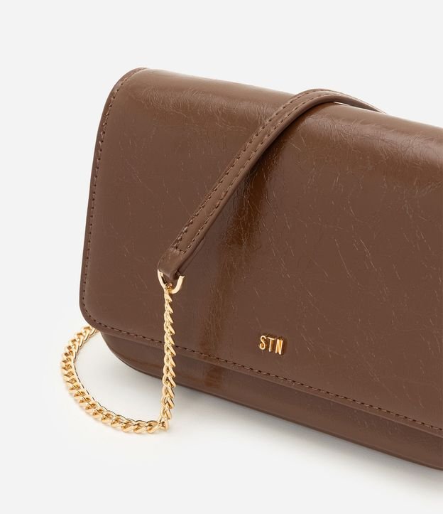 Cartera Transversal Pequeña en PU con Correa de Cadena 5
