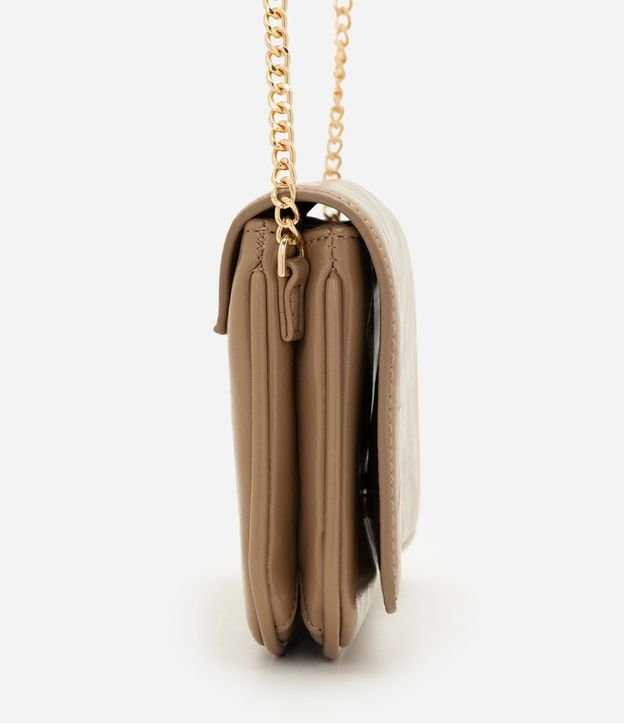Cartera Transversal Pequeña en PU con Correa de Cadena 2