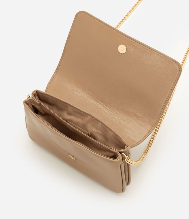 Cartera Transversal Pequeña en PU con Correa de Cadena 4