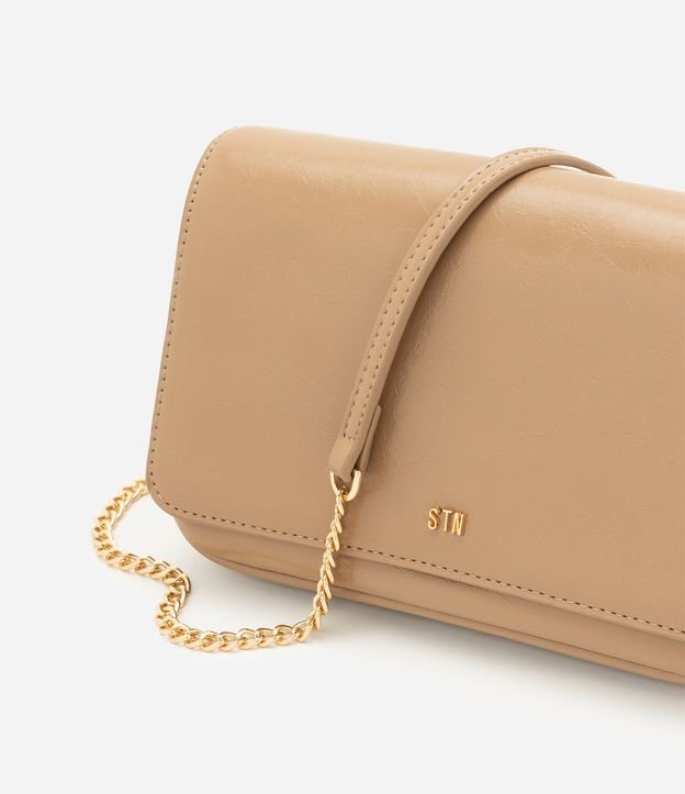 Cartera Transversal Pequeña en PU con Correa de Cadena 5